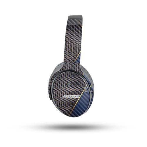 Image of MightySkins Carbon Fiber Skin Compatible with Bose QuietComfort 35 II Headphones - Modern Hex | Protective, Durable Textured Carbon Fiber Finish | Easy to Apply