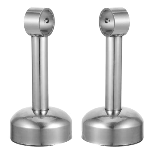 Soporte para barra de armario PRETYZOOM de acero inoxidable para evitar caídas de barras de ropa 2