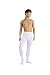Capezio Men's Knit Footed Tights, Dyeable White, X-Large