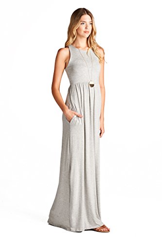 The Jardin Maxi Dress (Small, H. Gray)