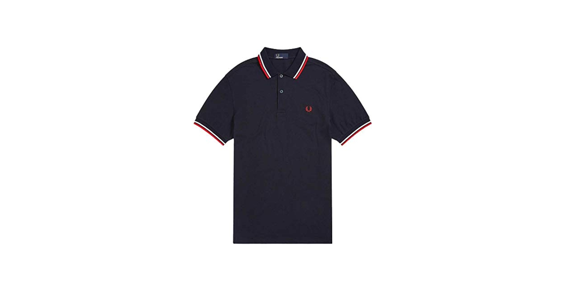 【タグ付き】FRED PERRY ポロシャツ S ネイビー/ホワイト/レッド 卸売りファッション - 【タグ付き】FRED PERRY ポロシャツ S