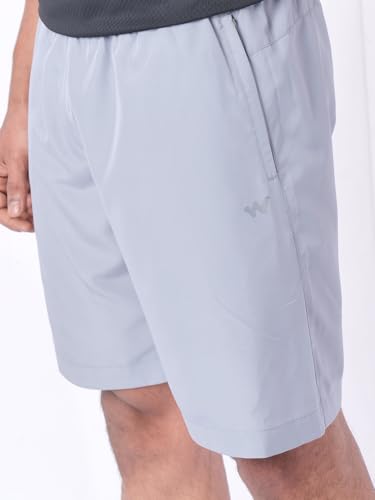 Image of Wildcraft Men's Solid Regular Fit Shorts| Mid Waist with Adjustable Drawcord