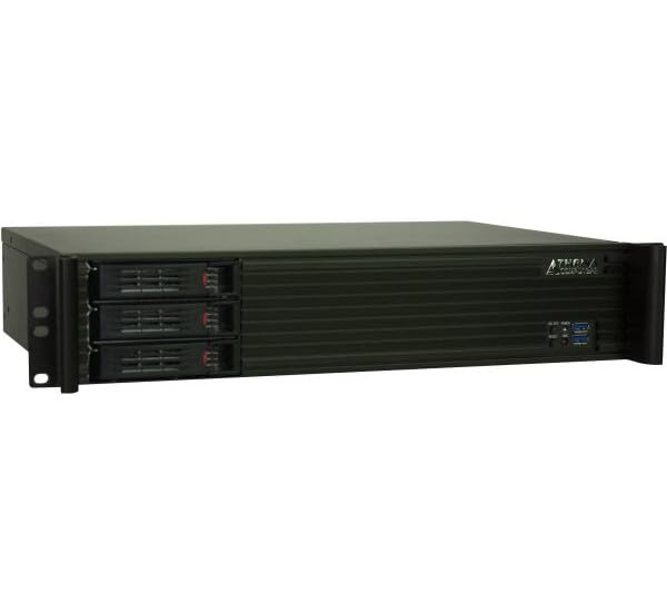 Boitier Rack 19" 2U 3x3,5" ou 2,5" Profondeur 28 cm