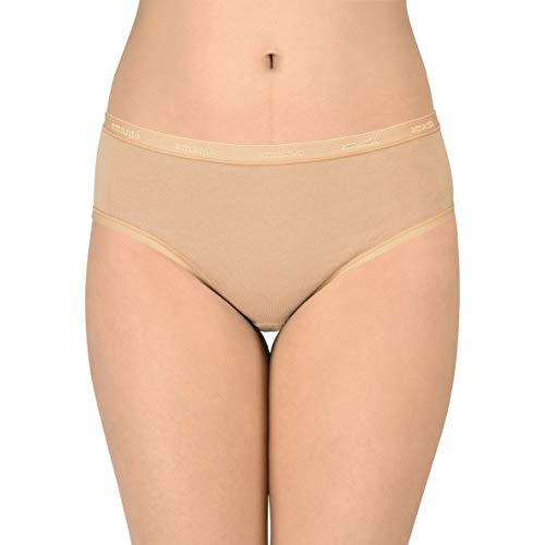 Image of Amante Solid Cotton Low Rise Hipster Panty Pack(Pack of 3)