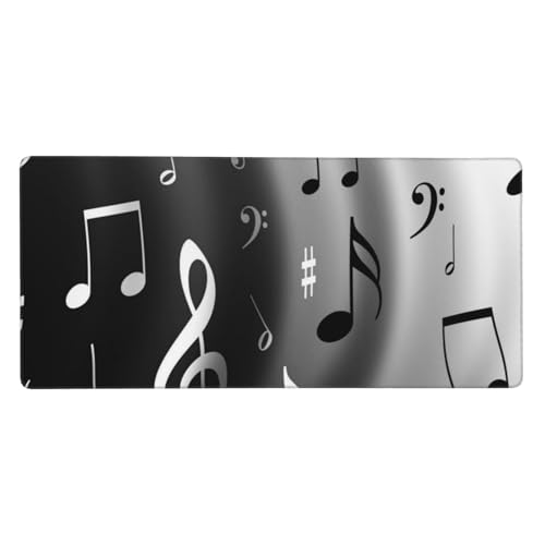 Tapis de souris grand format notes de musique 40x90cm caoutchouc