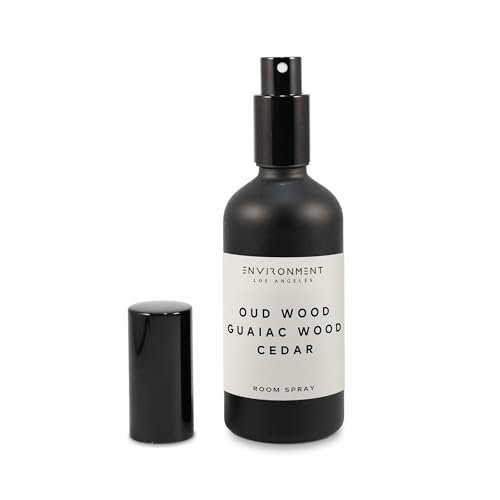 ENVIRONMENT Inspired by Designer TF Oud Wood Room Spray, 100ml Air Freshener (Oud Wood | Guaiac Wood | Cedar) Home Fragrance Accessories, Room Perfume, Room Deodorizer, Vegan & Cruelty-Free