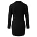 FELZ Vestido Largo para Mujer Estilo Militar Double-Breasted Button Mujer Blazer Manga...