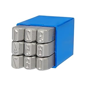 Gravurem 10007000 Schlagzahlen Set 0-9