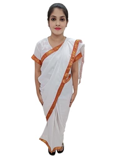 Image of BookMyCostume Bengali Saree Fancy Dress Costume 12-14 Years