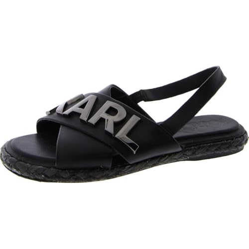 KARL LAGERFELD Paris Women's Shoes Dress Sandal, Black, 6