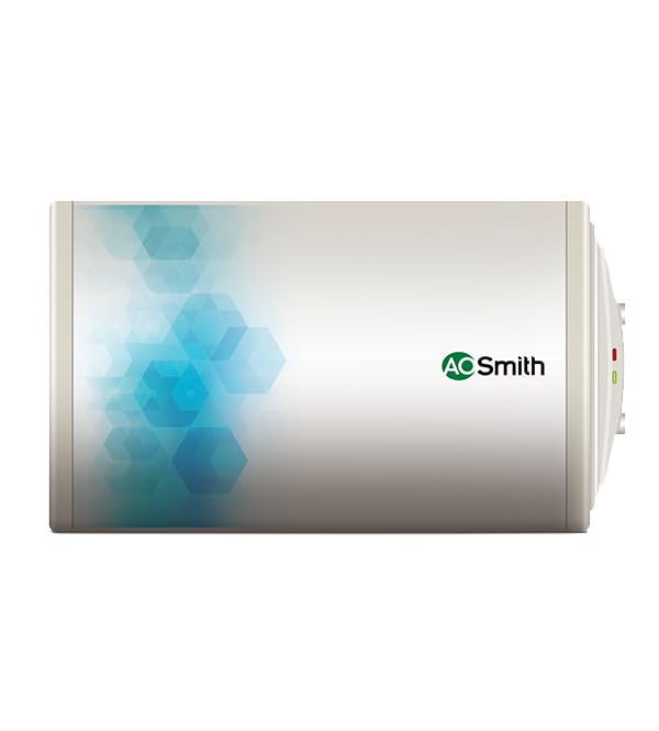 Image of AO Smith Horizontal Geyser Elegance Slim 15 Litre (Right)| Storage Water Geyser With Glass Coated Heating Element | Durable Metal Body | Warranty: 7 Yr Tank, 2+2 Yr Comprehensive | BEE Rating 4 Star