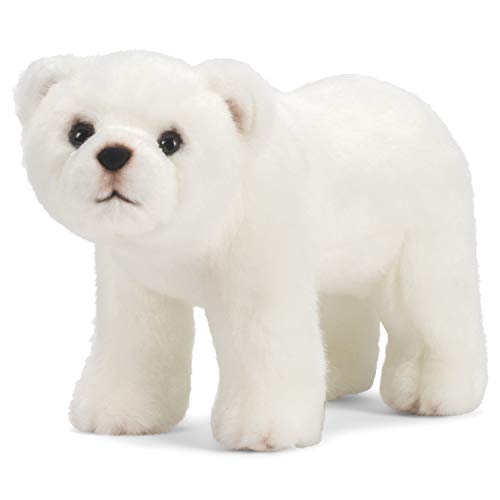 DEMDACO Polar Bear Cuddly Classic White 10 inch Children's Soft Plush Stuffed Animal Toy