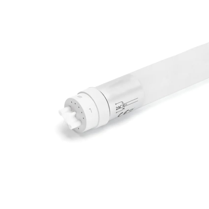 WatioWave Tubo LED de cristal 1,2m, 18W, alta luminosidad, bajo consumo, ideal para iluminación en oficinas, comercios y espacios domésticos.