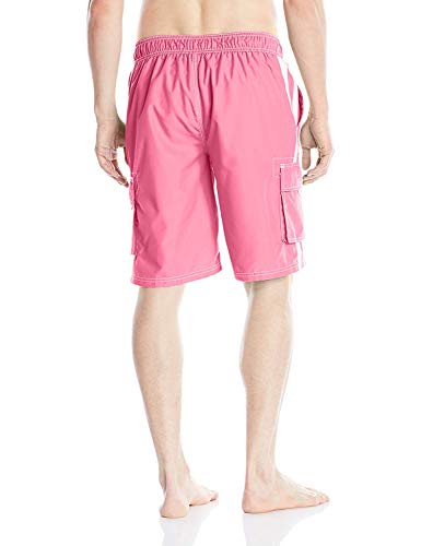 Image of Kanu Surf Men's Big Viper Extended Size Stripe Swim Trunk