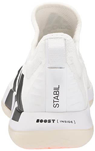 adidas Tênis masculino Stabil Next Generation Cross Trainer, Branco/Preto/Vermelho Solar., 4