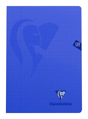 Clairefontaine 303510C - Packung mit 10 Heften Mimesys DIN A4 60 Blatt kariert mit Rand, 90g, farbig sortiert, 1 Pack