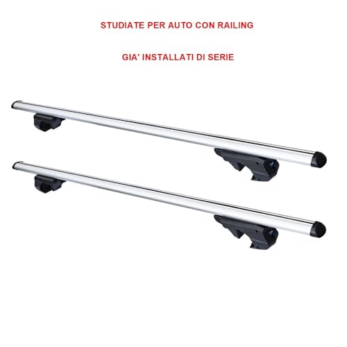 Barres de toit robustes en aluminium homologué Nissan Patrol 2015 - 2