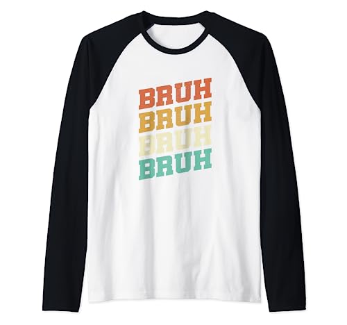 Vintage Bruh | Frère Meme | Ami masculin Manche Raglan