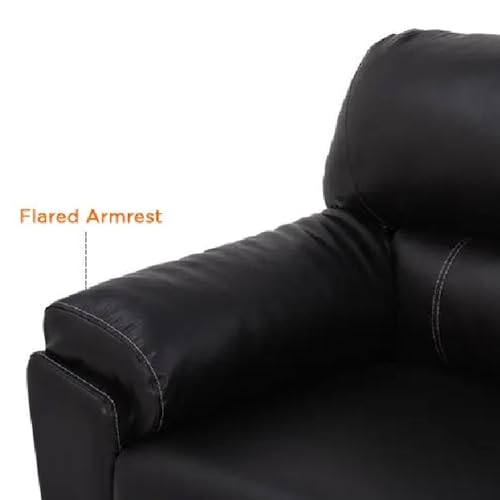 Image of Royaloak Sepang Malaysian Leatherette Sofa 2 Seater | Tufting Design | Pocket Springs for Extra Comfort | Flared Armrests | Solid Wood Frame Construction | High Backrest | Sofas for Living Room