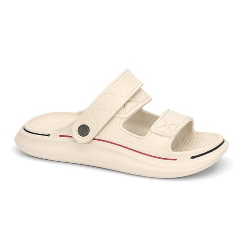 Men's Summer Casual Sandals,Breathable Lightweight Soft EVA Elastic Slippers Fashionable Comfortable Anti Slip Wear-Resistant Shoes for Bathroom,House Slipper,Outdoor