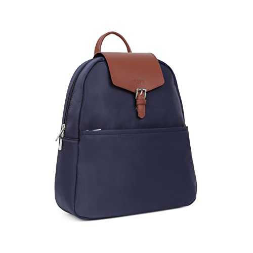 Hexagona - Sac à Dos - Compatible Tablette, Format A4 et téléphone Portable - pour Femme - Collection Pop - Marine