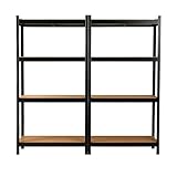 EURO VANADIUM - Double Étagères de Rangement Charges Lourdes - 160 x 160...