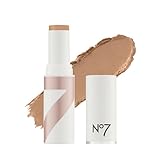 No7 Stay Perfect Foundation Stick - Long-Wear Cream Foundation with Medium, Buildable Coverage - Enriched with Squalene for a Hydrating, Non-Drying & Dewy Finish - Latte (10g)