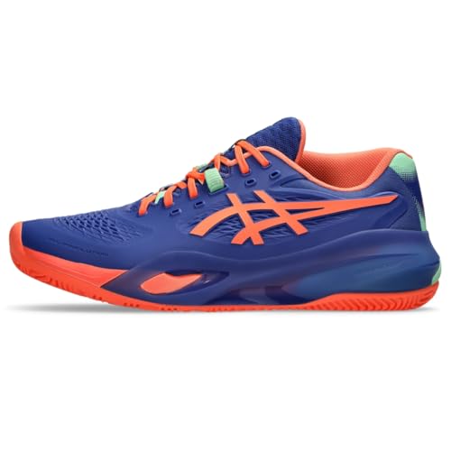 ASICS Men's Gel-Resolution X Padel Tennis, 11.5, Dark Cobalt/Vivid Coral