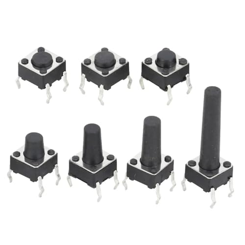Interruptor táctil de 6x6x5.5 mm con botón vertical de 4 pines para PCB