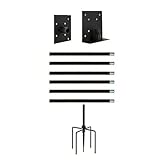 Dcaknri Poste de proveedor de aviones fuerte de 79 pulgadas para terrenos que proporciona instalación de pines y preferencias de altura flexible, equipo de alimentación de pájaros