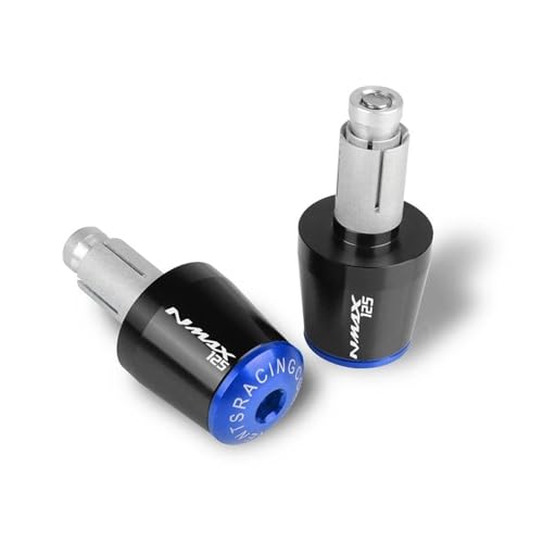 Poignées de guidon NMAX 155 contre les vibrations embout bleu - 4