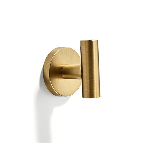 CABDM Wall Mounted Bathroom Towel Hooks for Hanging Clothes,Hat,5 Pack