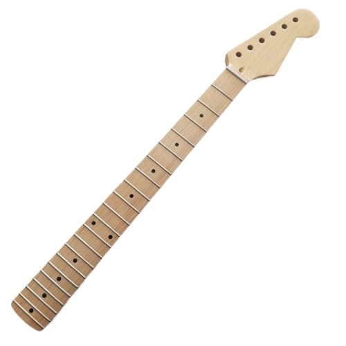 Manche de guitare en érable 25.5" avec touche ciselée et repères brillants