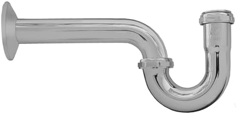 Jones Stephens P38008 1 1/2 P-TRAP 20 GA - BRS NUT - Chrome Plated