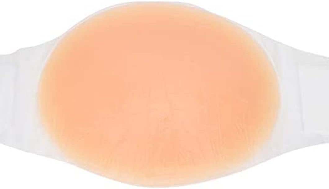 Silicone Artificial Pregnant Tummy Fake Pregnant Belly Silicone Real Spoof Belly False Tummy for Costume Film Prop Costumes Cosplay (Fake Pregnant Belly Pregnancy 6~7 Months)