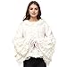 UniqKaliber Women Lolita blouse， Long Sleeve Lace Ruffles Shirt Victorian Vintage Blouse Chiffon Frilly Chiffon Crop Top