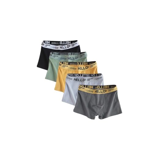 Men's Mid Waist Cotton Boxer Briefs Underwear