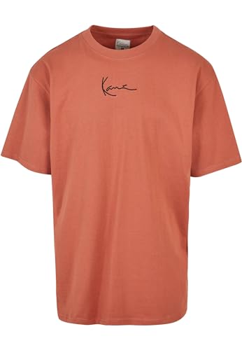 Karl Kani Herren Small Signature Essential Tee Dark Copper, L