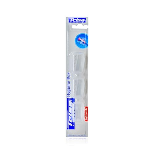 Trisa Hygiene Box (Pack Of 3) For hygenic storage of toothbrushes at home or on the move made in Switzerland