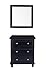 Laviva Luna - 30 - Espresso Cabinet Matte Black Viva Stone Solid Surface Countertop
