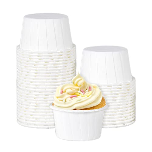 100Pcs Tasses à Cupcakes, Mini Tasses de Cuisson de Petit Gâteau de Papier, Doublures de Tasse de...