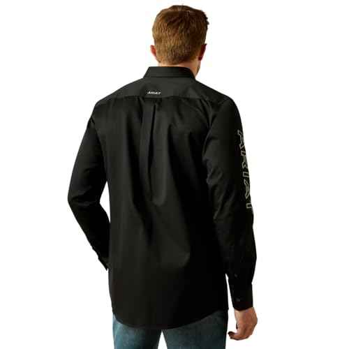 Ariat Men's Black & Grey Team Logo Shirt2