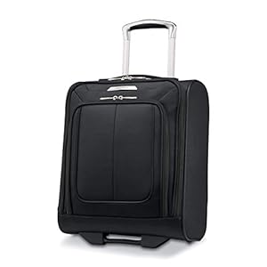 Samsonite Solyte DLX Softside Luggage, Midnight Black, Underseater