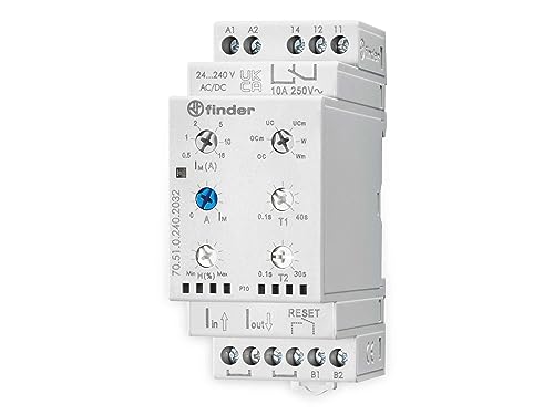 Relais de surveillance Finder pour éviter les pannes de tension 24V-240V AC DC