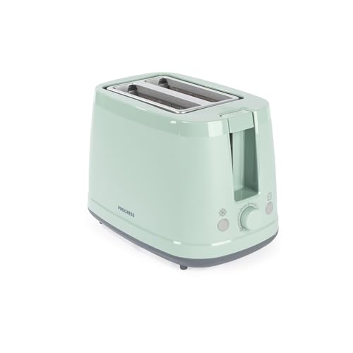 Progress Neutrals Kettle & 2‑Slice Toaster Set – 1.7L 3000W Fast‑Boil Kettle, 360° Swivel Base, Boil-Dry Protection, 900W Toaster With 6 Browning Levels, Wide Slots, Removable Crumb Tray, Green - 3