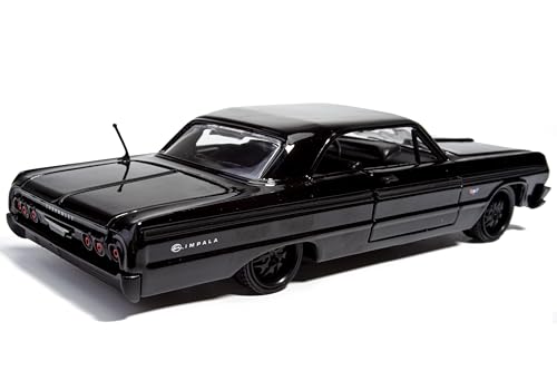 Modelo 1964 Impala Black 1:24 Diecast Motormax miniatura 5