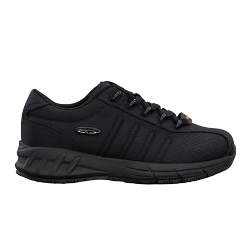 Lugz Women's Grapple Slip-Resistant Work Sneaker, Black Ballistic Nylon, 9 M