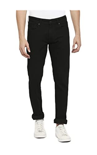 Spykar Men’s Regular Fit Jeans (RO01BB29Black)