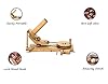Merit wooden craft Yarn Large Ball Winder and Table Top Swift Winder Knitting and Crochet Umbrella Winder Holder Hand Operated Knitting Winding Tools Wool Winder. (Beechwood Winder) #1