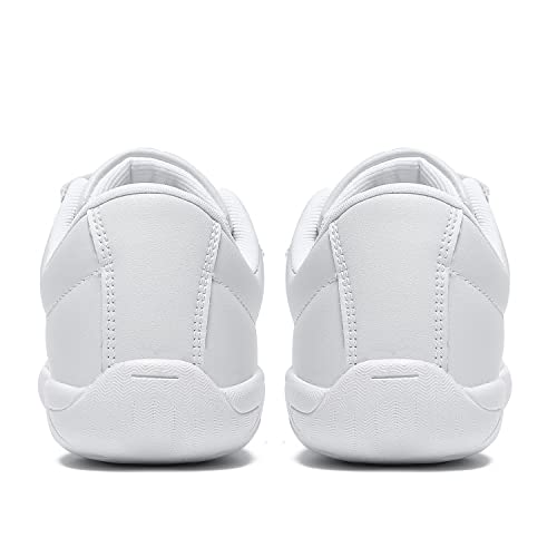 Landhiker Girls Cheer Shoes White Cheerleading Shoes Dance Athletic Training Tennis Breathable Youth Dancing Lightweight Competition Comfortable Cheer Sneakers #TOP2